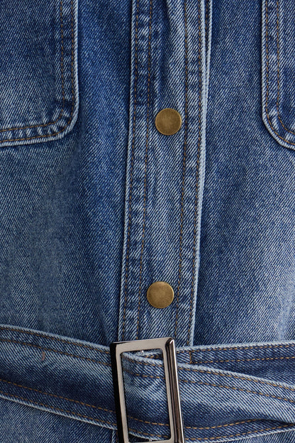 Isaija Kemerli Denim Ceket
