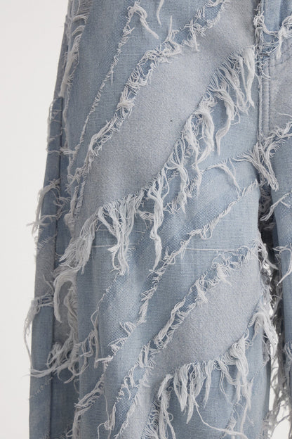 Islom Saçak Detaylı Baggy Jean Pantolon