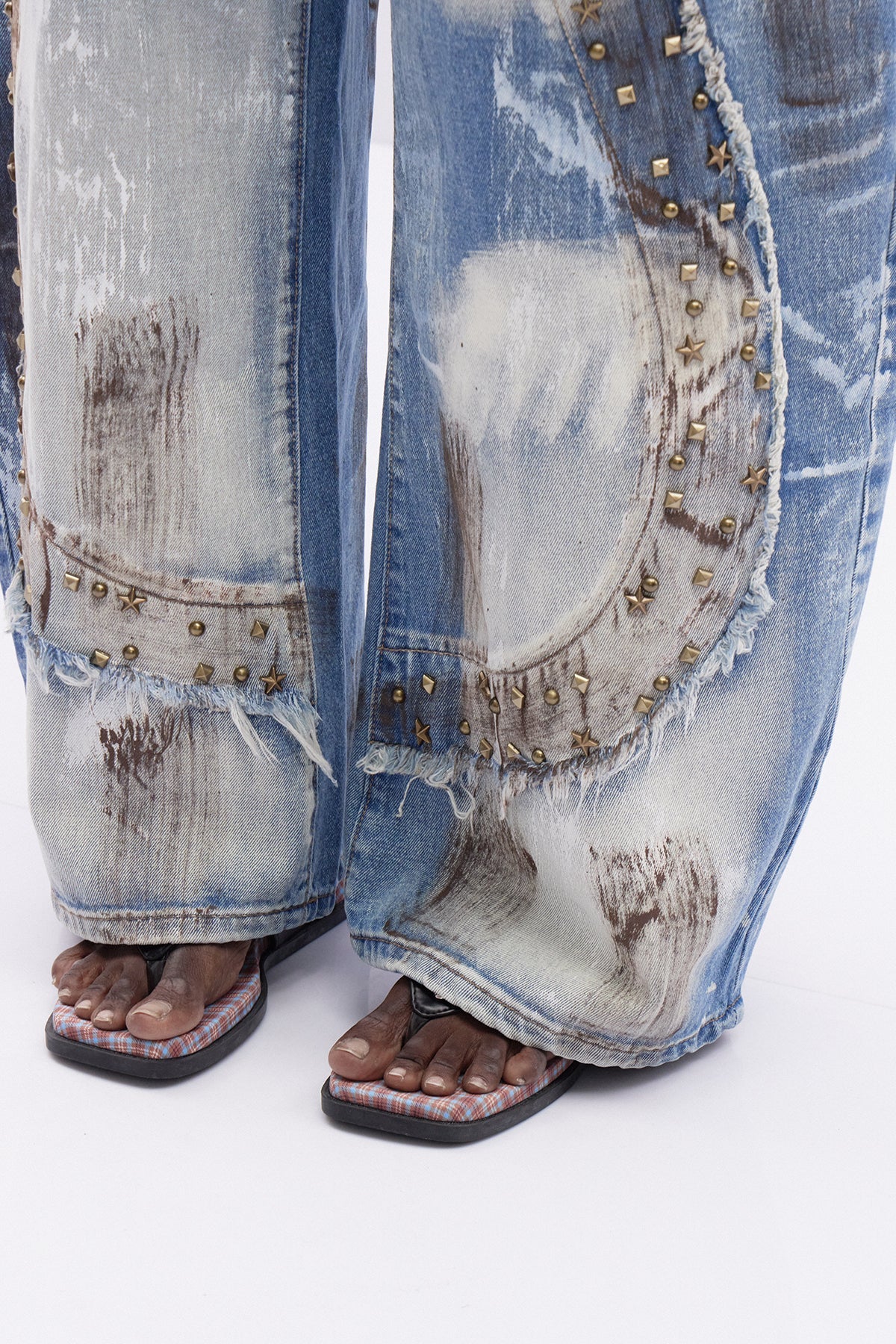 Itzcoatl Zımba Detaylı Baggy Jean Pantolon