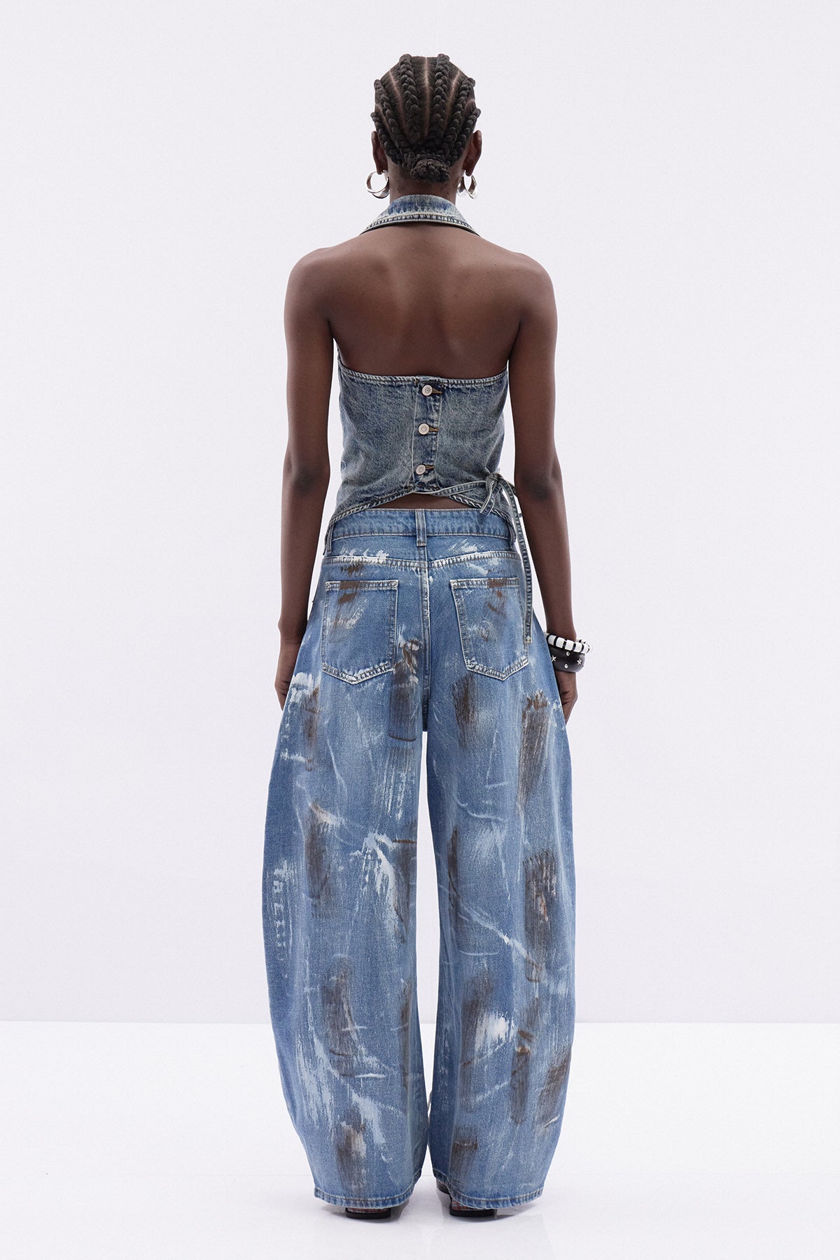 Itzcoatl Zımba Detaylı Baggy Jean Pantolon