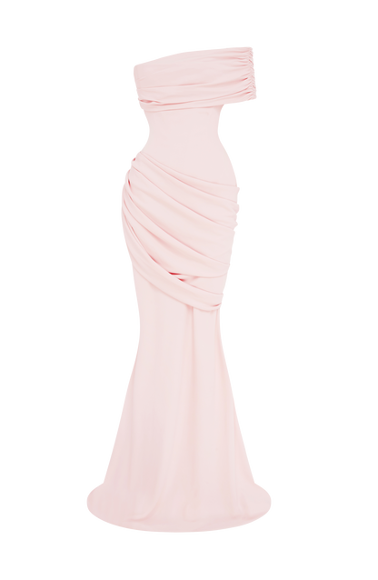 Kasia Abiye Elbise - Pudra