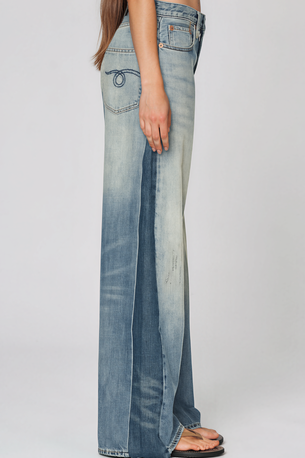 Kateisha Ağartılmış Düz Paça Jean Pantolon