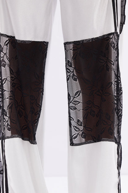 Kato Dantel Detaylı Bol Paça Pantolon