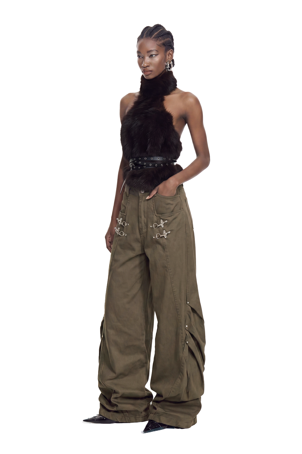 Kegan Toka Detaylı Baggy Jean Pantolon