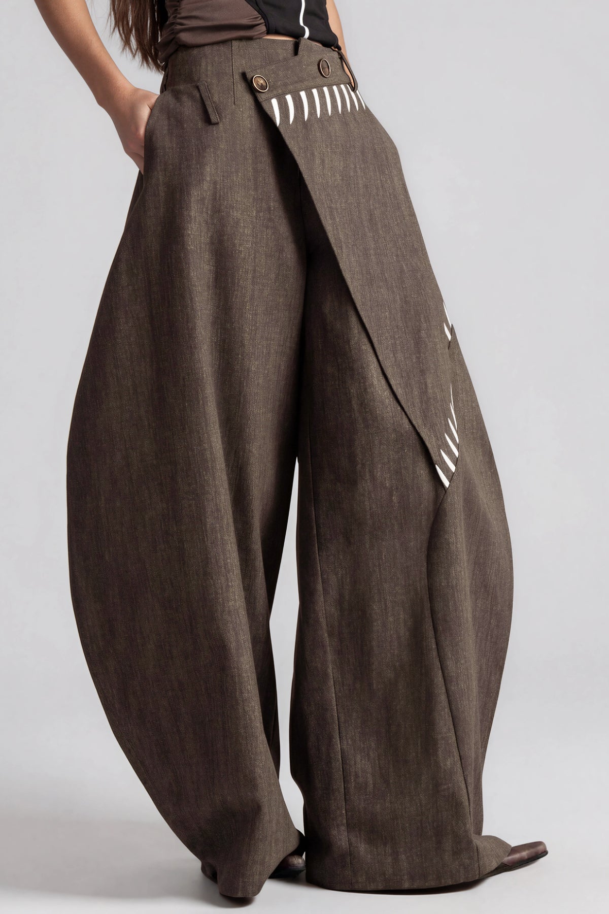 Kious Asimetrik Baggy Pantolon
