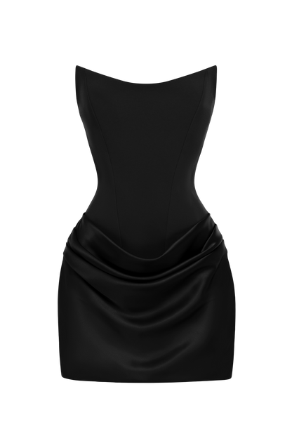 Maggie Mini Elbise - Siyah