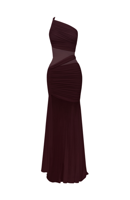 Marianne Maxi Elbise - Mürdüm