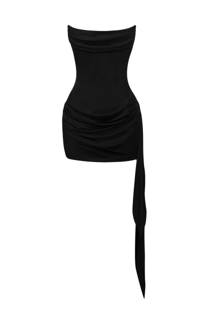 Mona Mini Elbise - Siyah