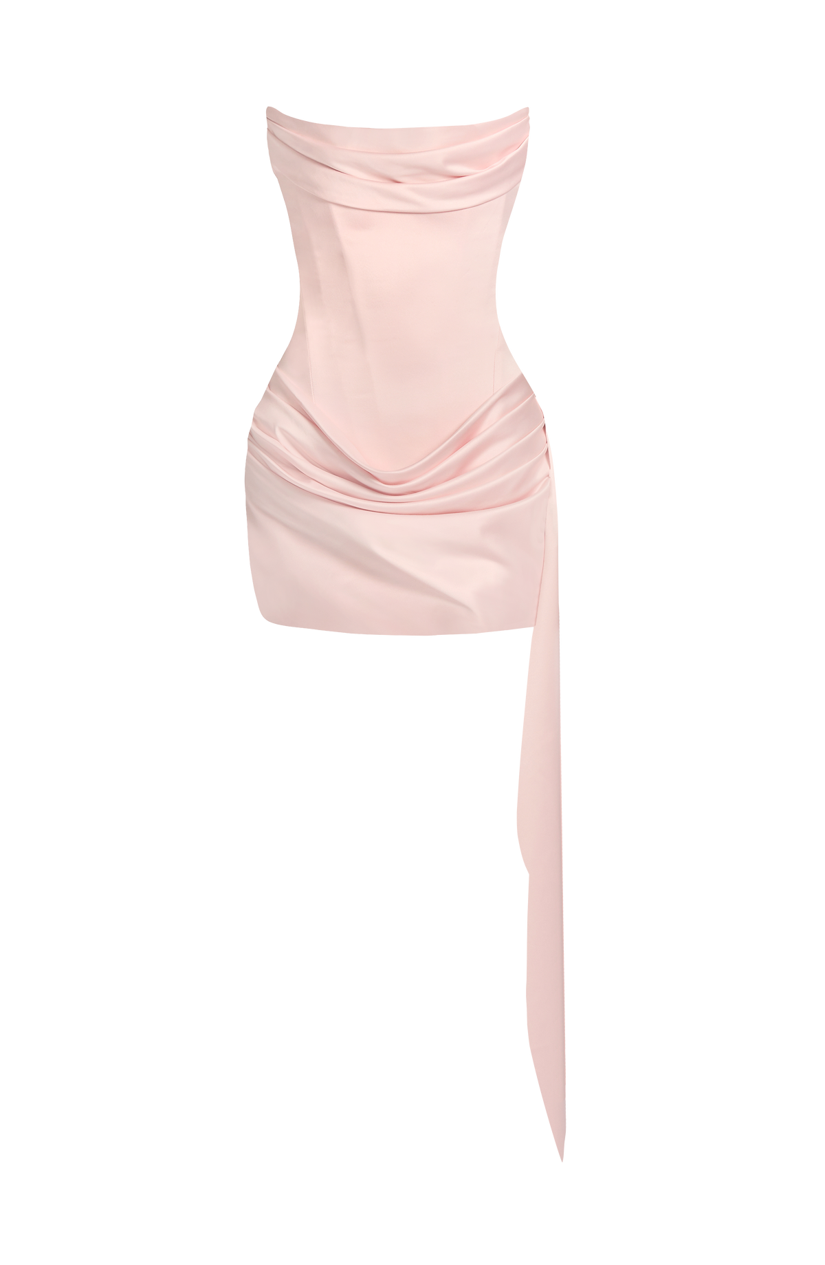 Mona Mini Elbise - Pudra