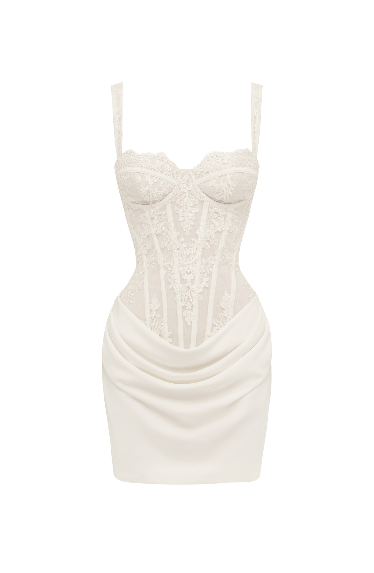 Nerina Mini Elbise - Fildişi