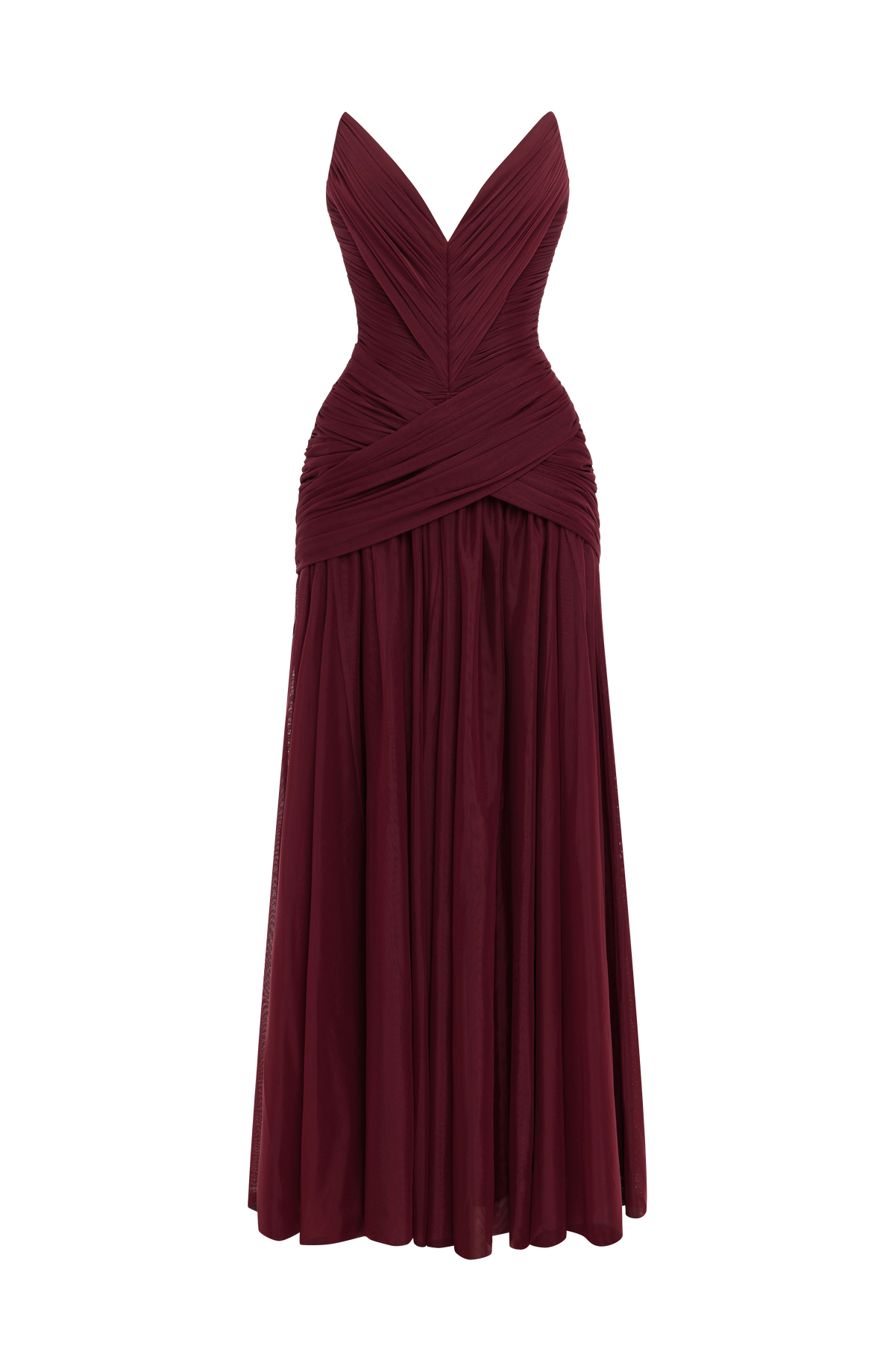 Persephara Maxi Elbise - Vişne Çürüğü