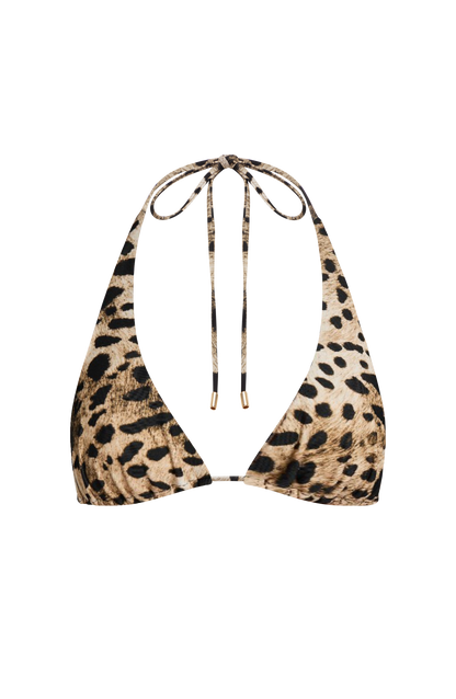 Pietra Üçgen Bikini Üstü - Leopar Desenli