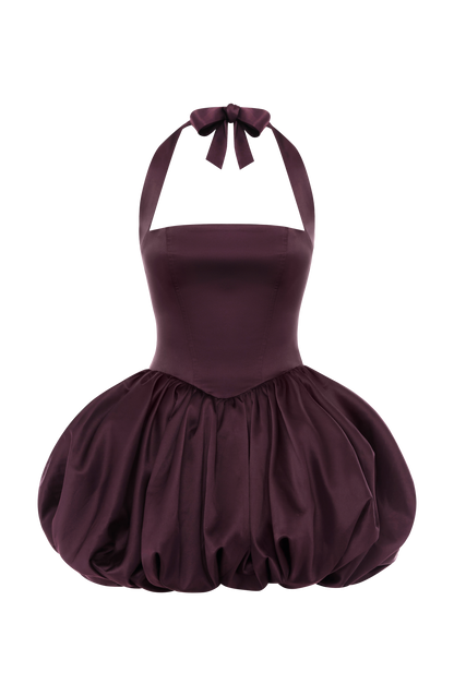 Prudence Mini Elbise - Mürdüm