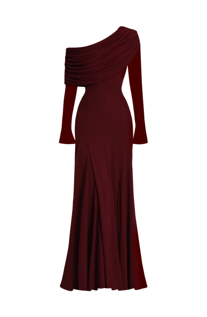 Rafaela Maxi Elbise - Vişne Çürüğü