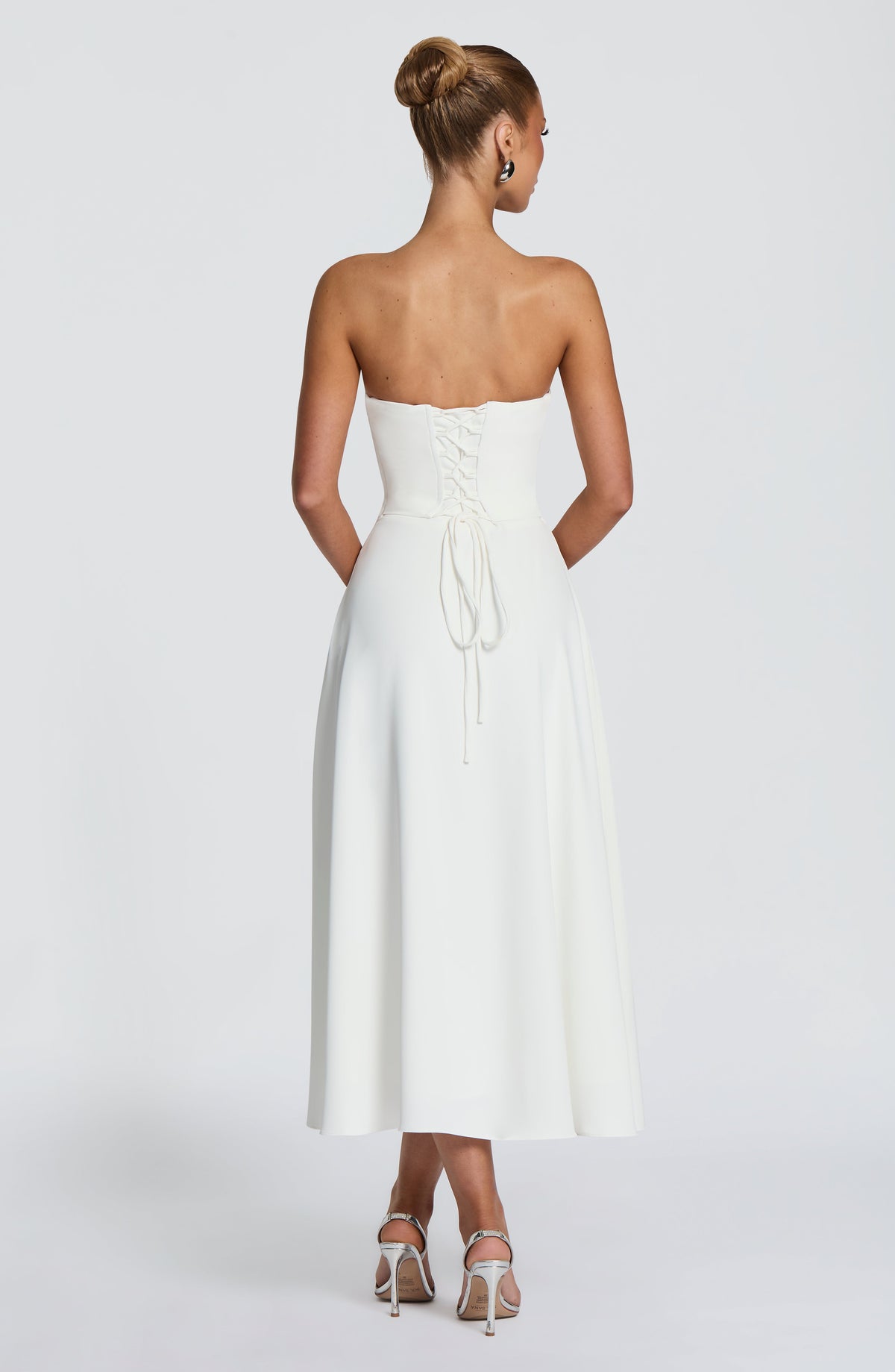 Marlowe Midi Elbise - Fildişi