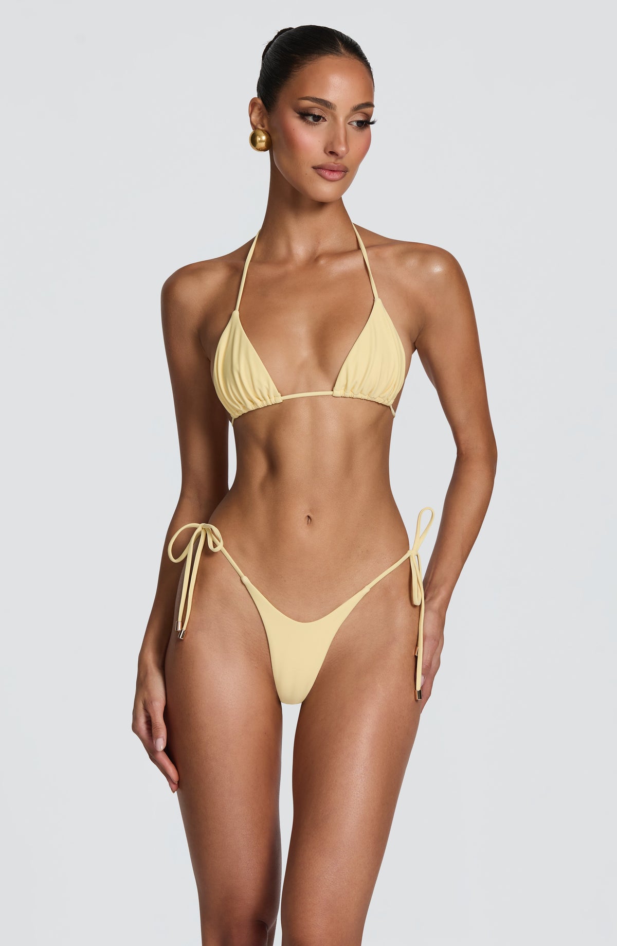 Suki Üçgen Bikini Üstü - Limon Sarısı