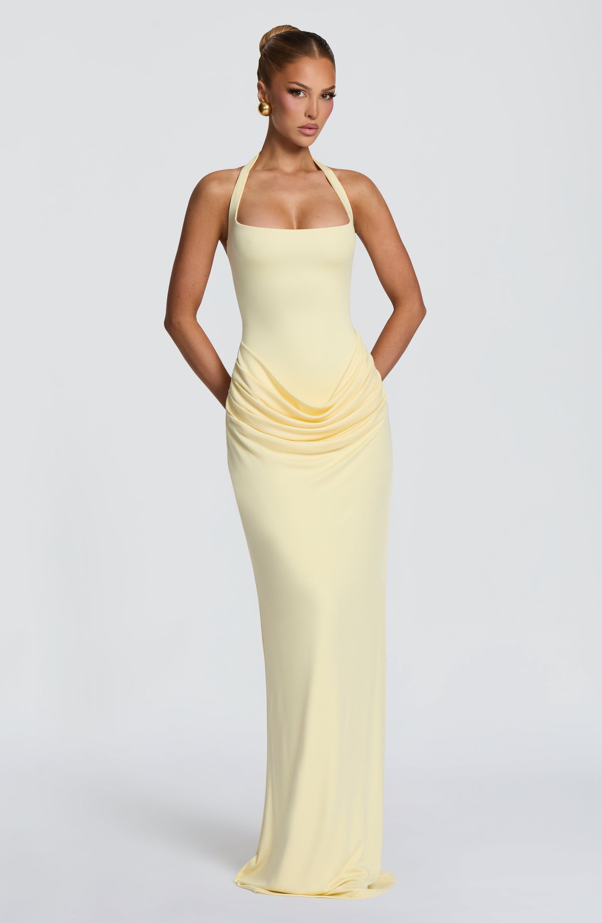 Sharona Maxi Elbise - Limon Sarısı