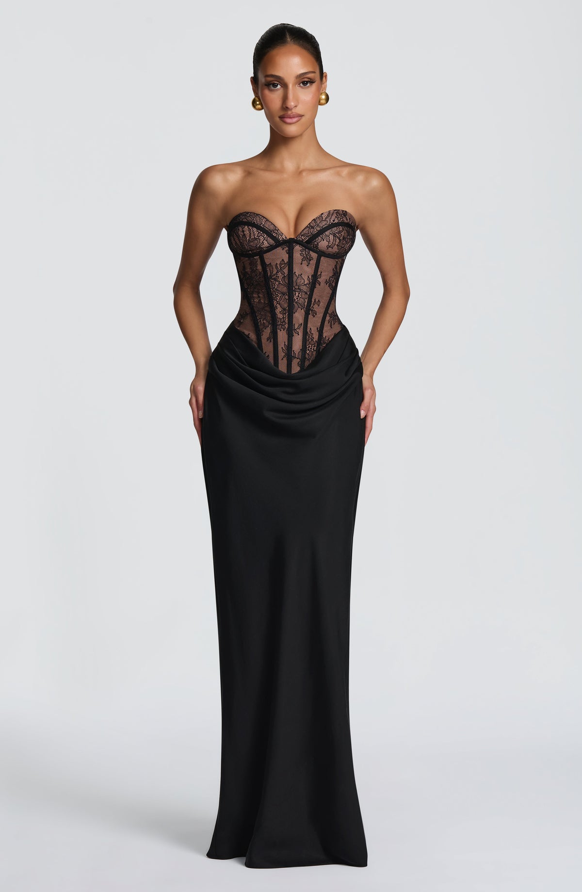 Kathleen Maxi Elbise - Siyah