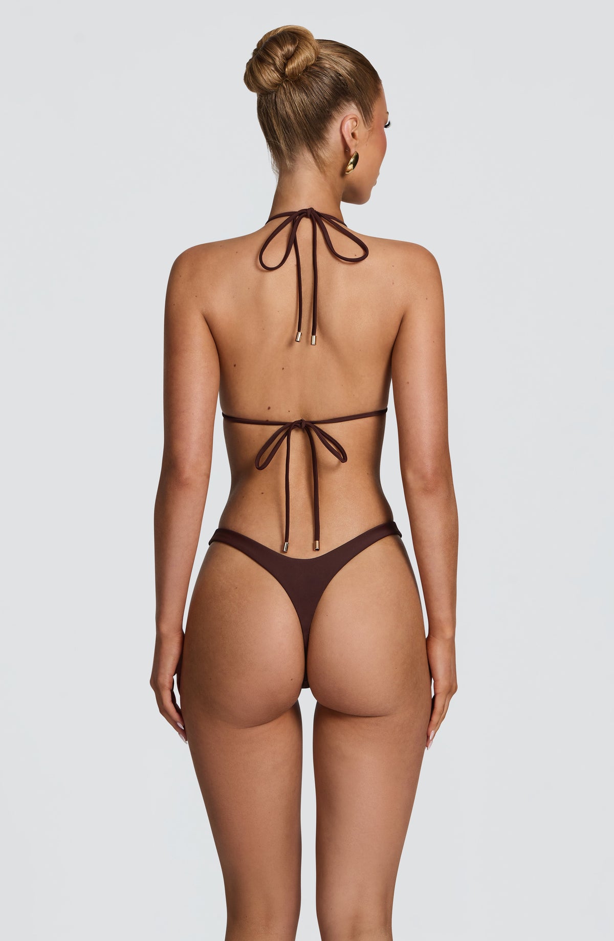 Pietra Üçgen Bikini Üstü - Mürdüm Kahve