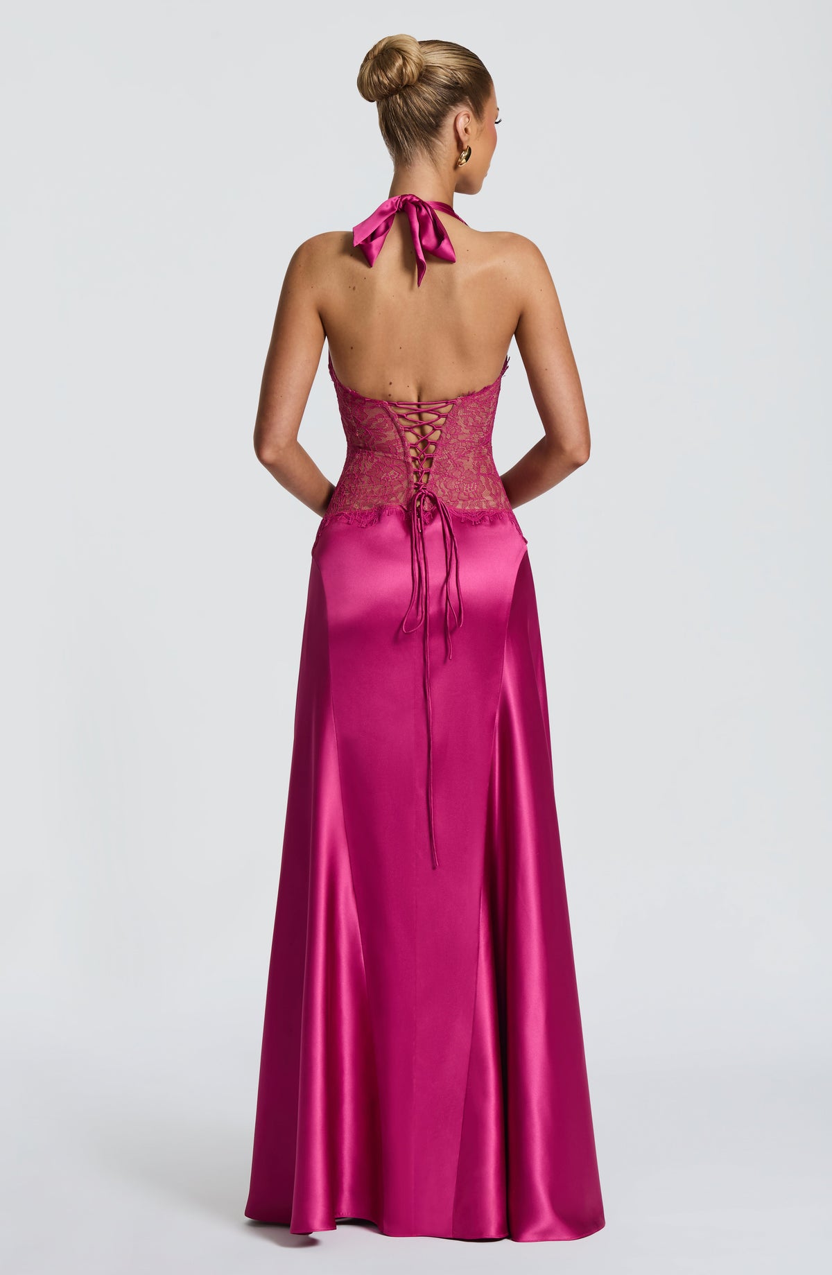 Virella Maxi Elbise - Fuchsia