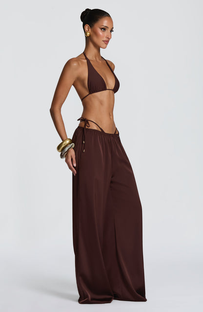 Pietra Üçgen Bikini Üstü - Mürdüm Kahve