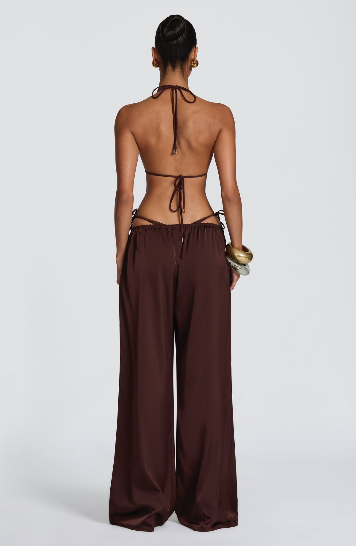 Pietra Üçgen Bikini Üstü - Mürdüm Kahve