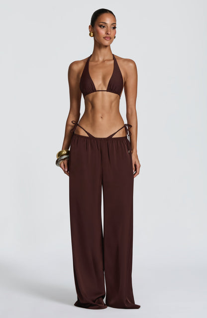Pietra Üçgen Bikini Üstü - Mürdüm Kahve