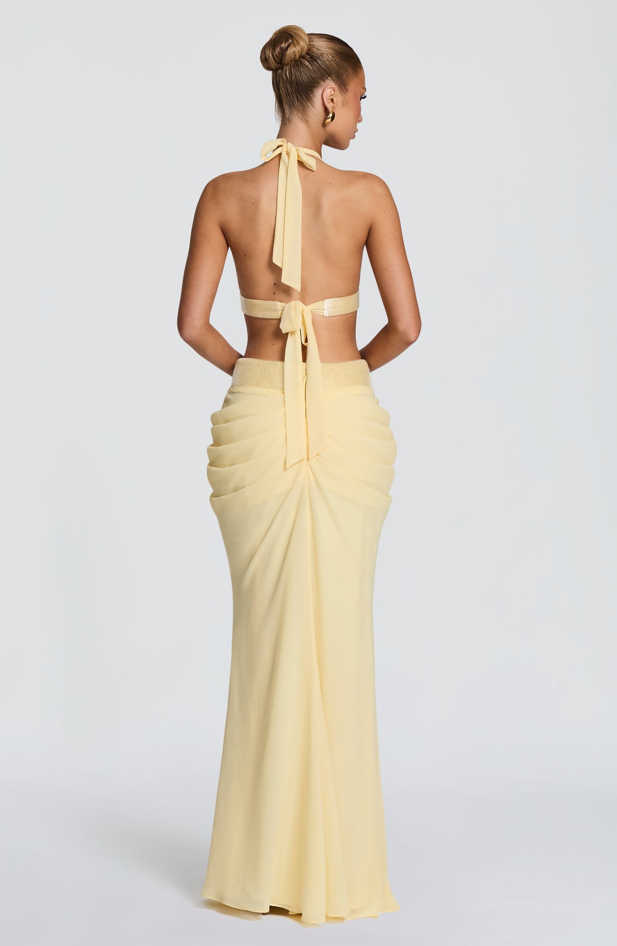 Sophie Maxi Elbise - Limon Sarısı