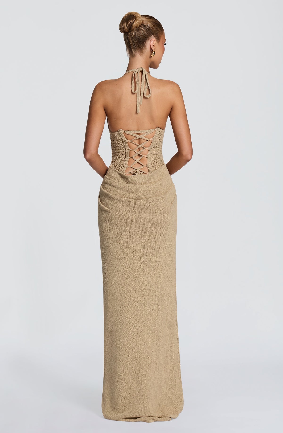 Neeka Maxi Elbise - Bej