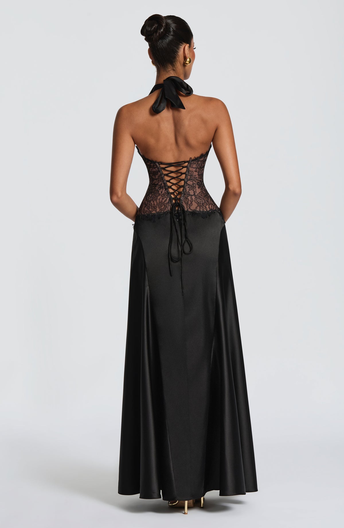 Virella Maxi Elbise - Siyah