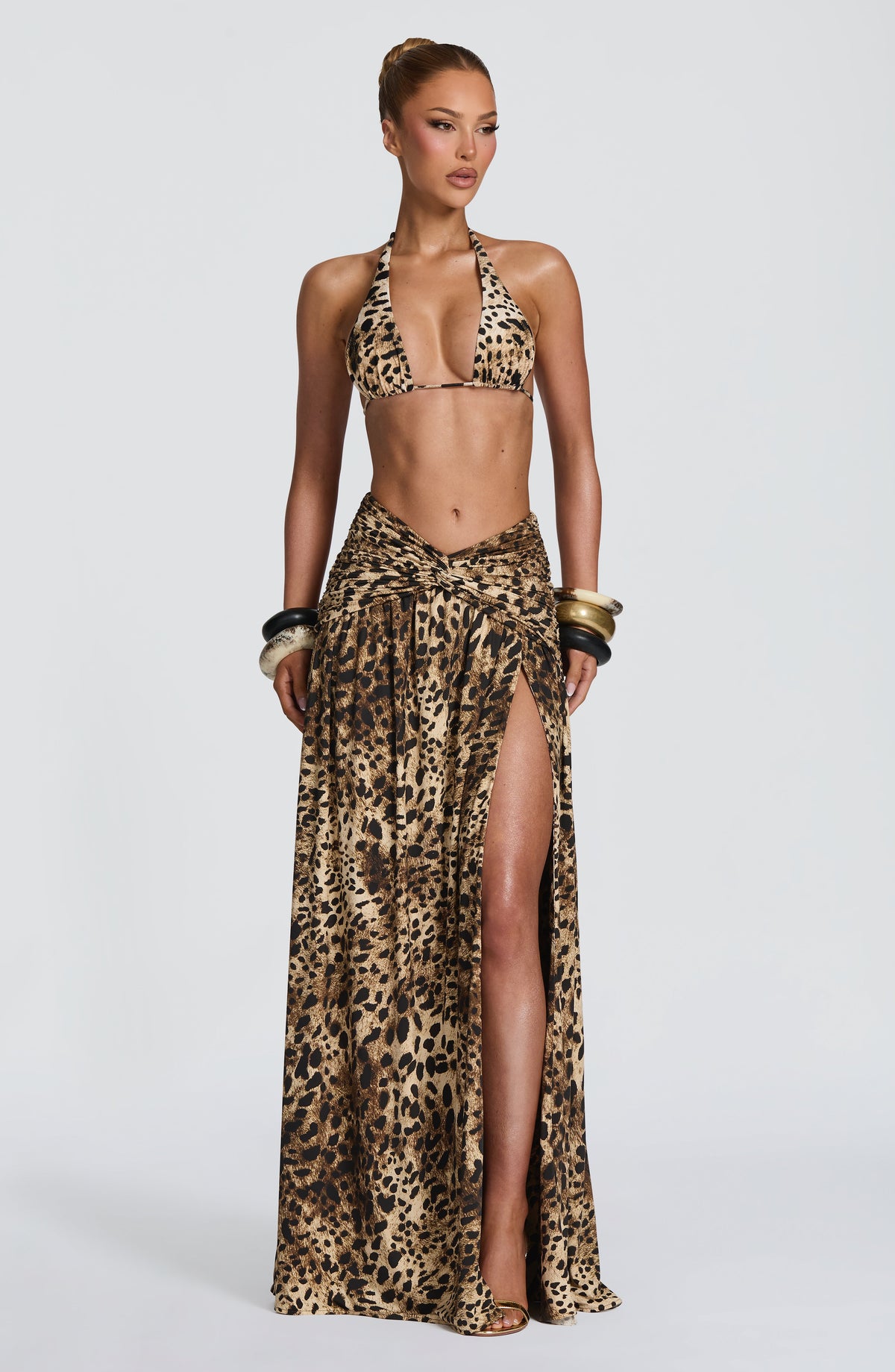 Madara Maxi Etek - Leopar Desenli