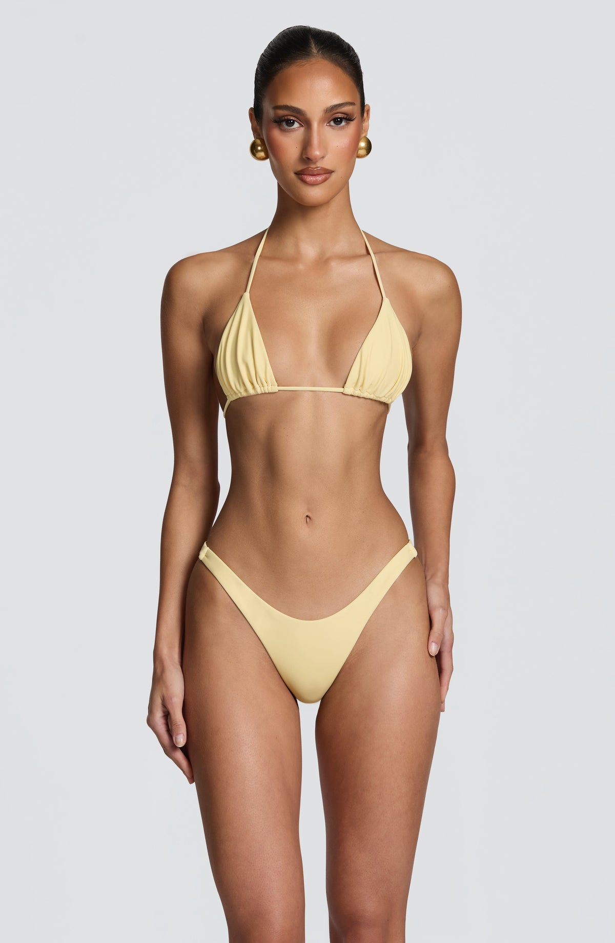 Suki Üçgen Bikini Üstü - Limon Sarısı