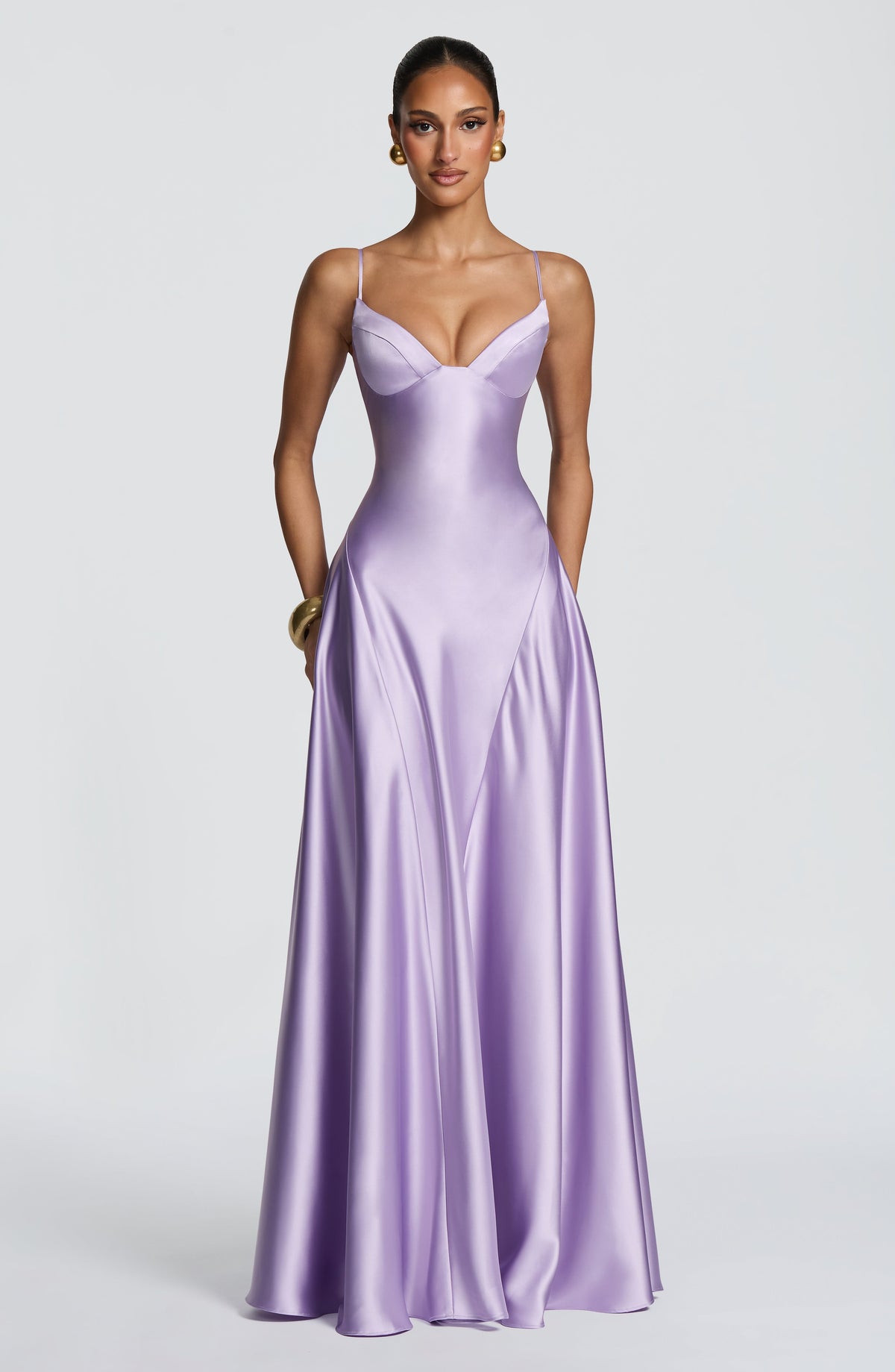 Asterin Maxi Elbise - Lila