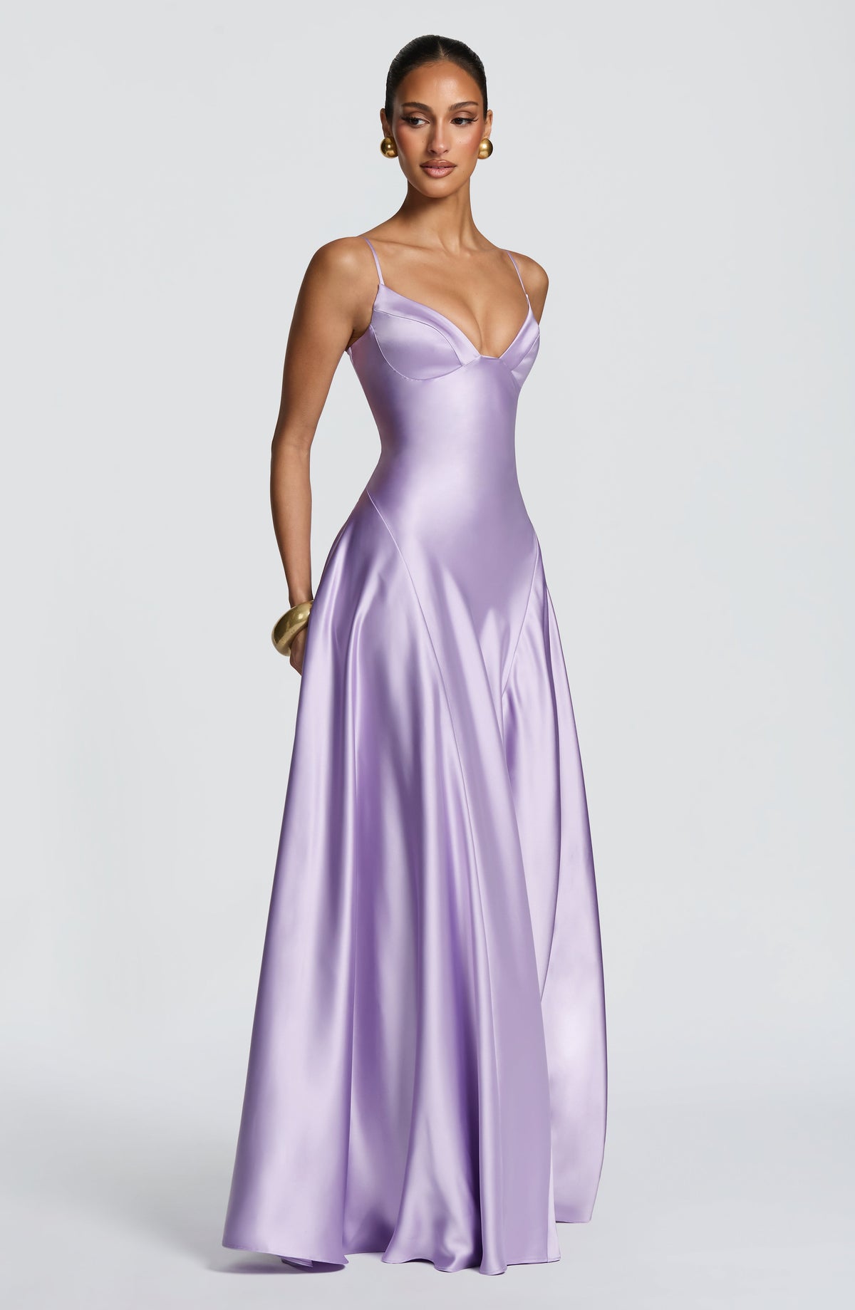 Asterin Maxi Elbise - Lila
