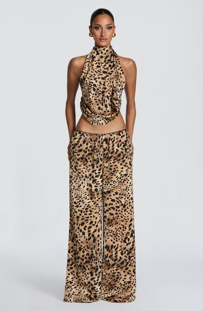 Hazel Üst - Leopar Desenli