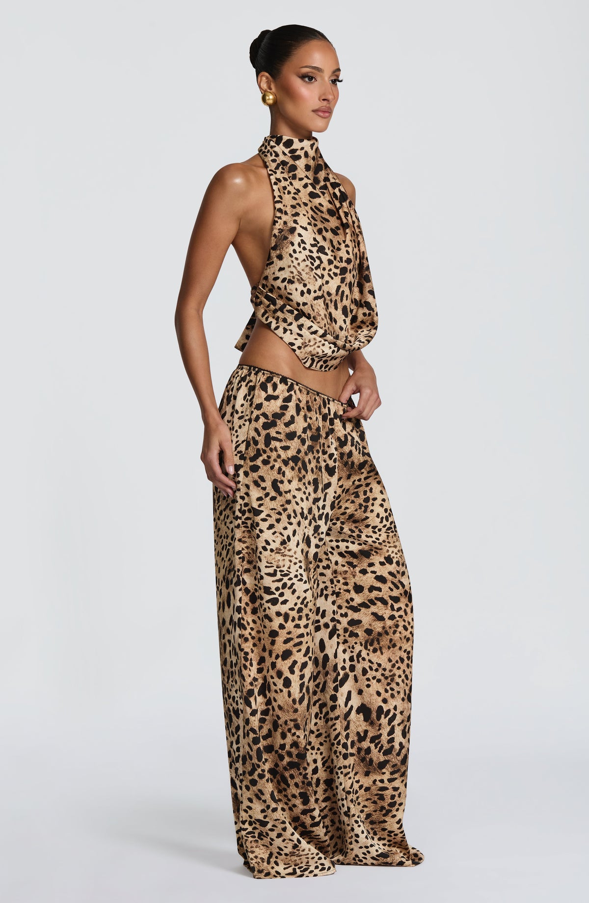Hazel Üst - Leopar Desenli