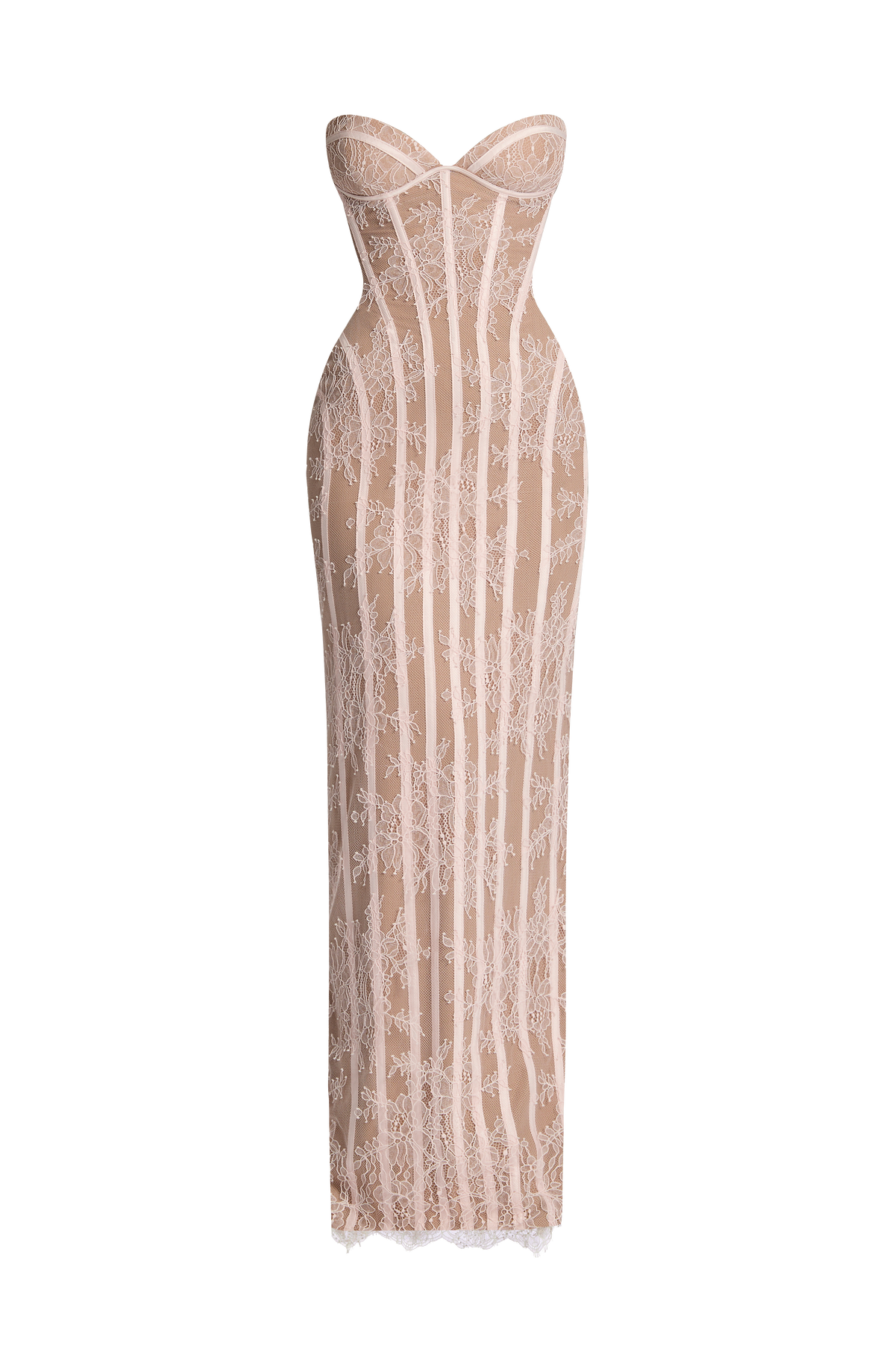 Sian Maxi Elbise - Pudra