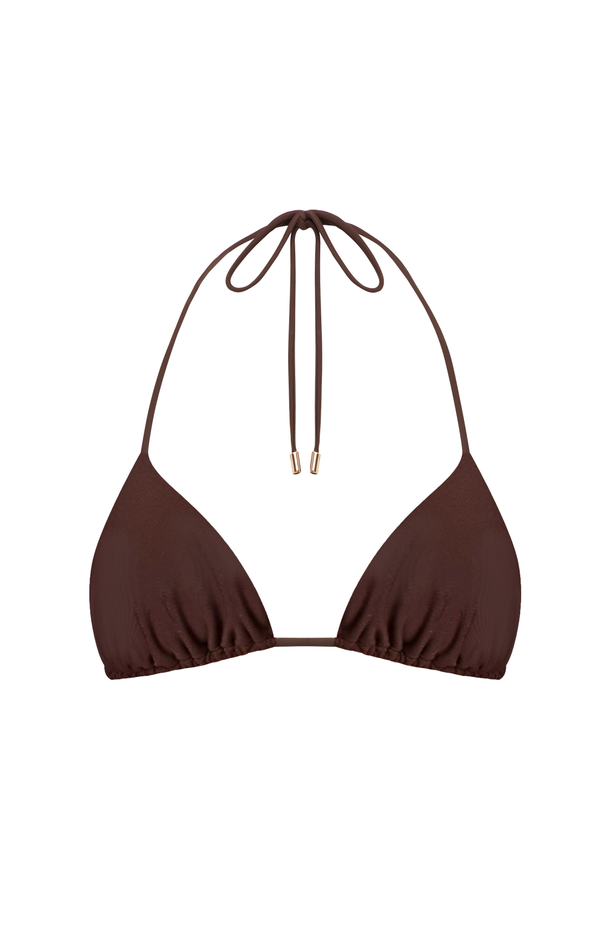 Suki Üçgen Bikini Üstü - Mürdüm Kahve