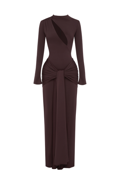 Tahnee Maxi Elbise - Mürdüm