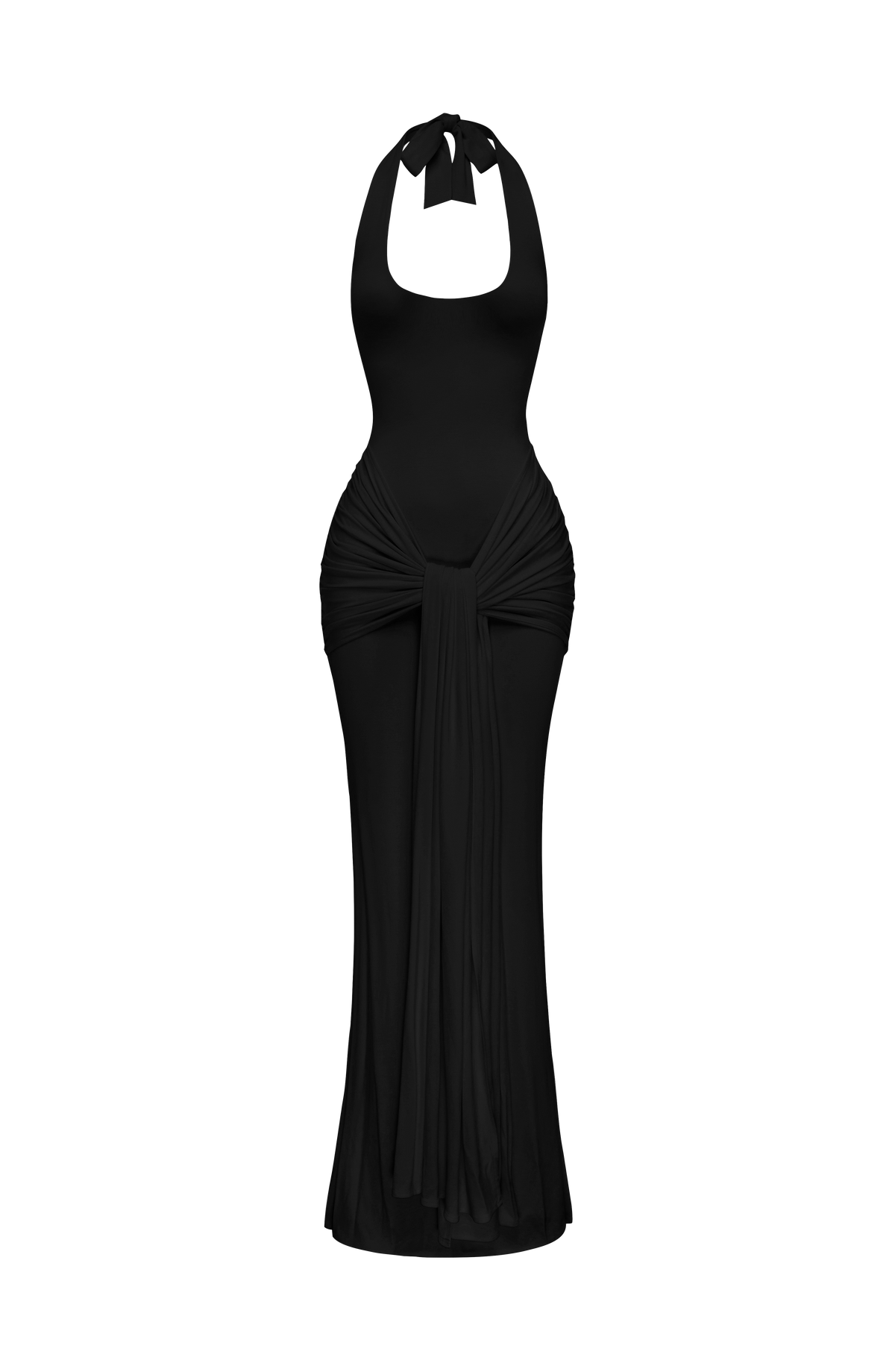 Veneda Maxi Elbise - Siyah