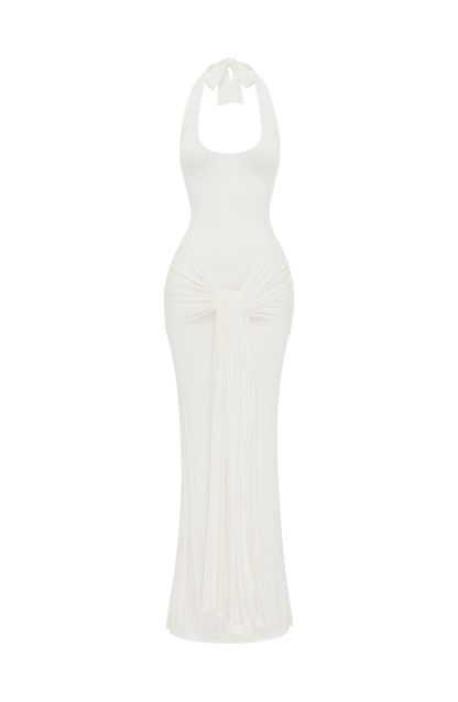 Veneda Maxi Elbise - Fildişi