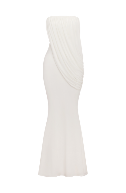 Vienna Maxi Elbise - Fildişi