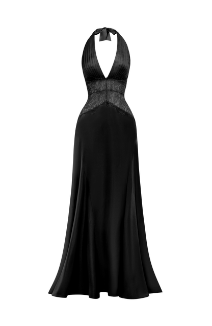 Virella Maxi Elbise - Siyah