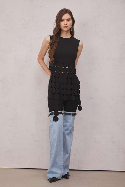 Willow Patchwork Desenli Jean Pantolon