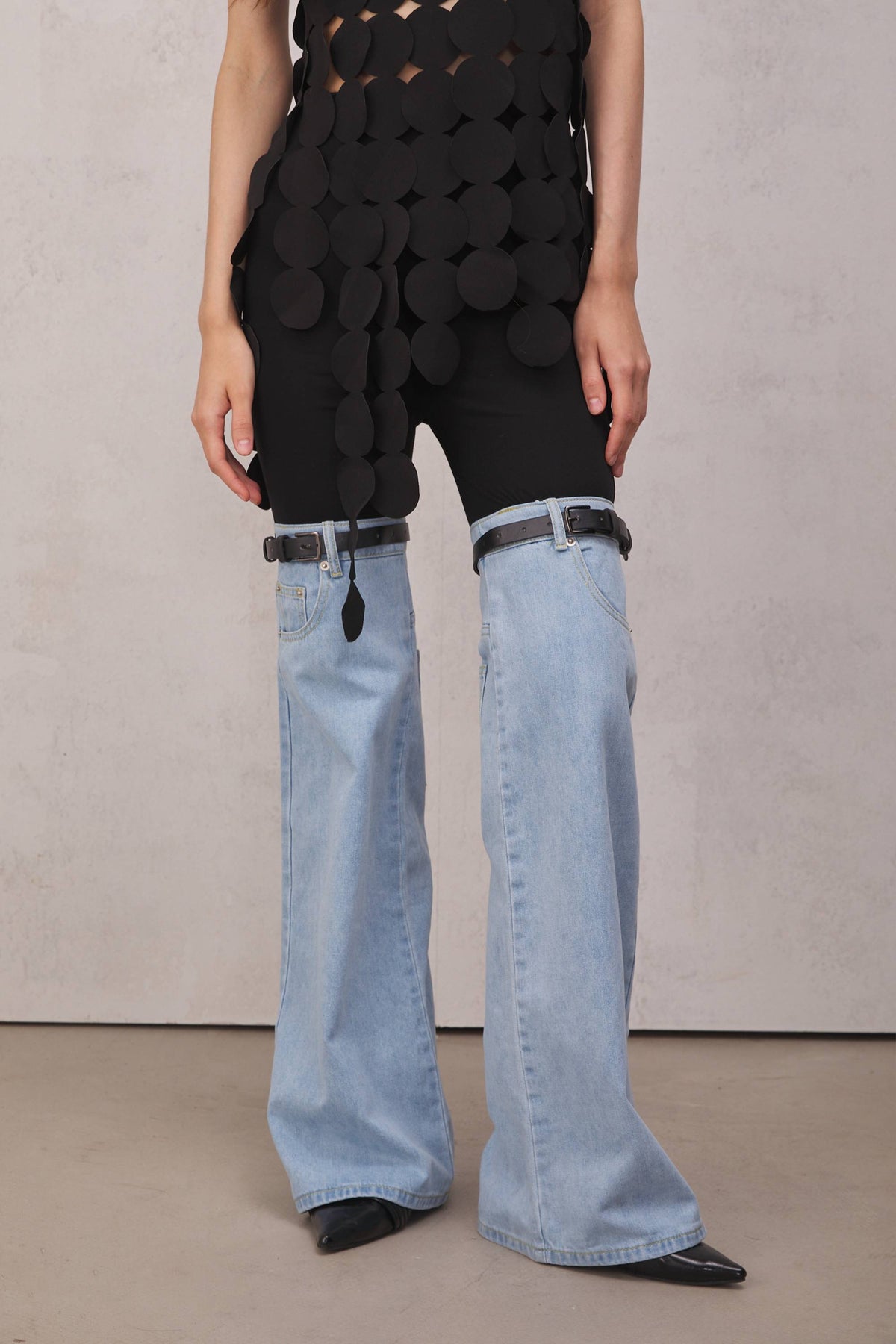 Willow Patchwork Desenli Jean Pantolon