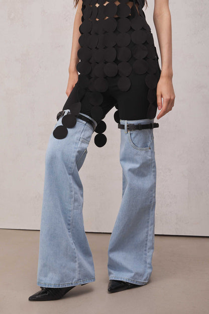 Willow Patchwork Desenli Jean Pantolon