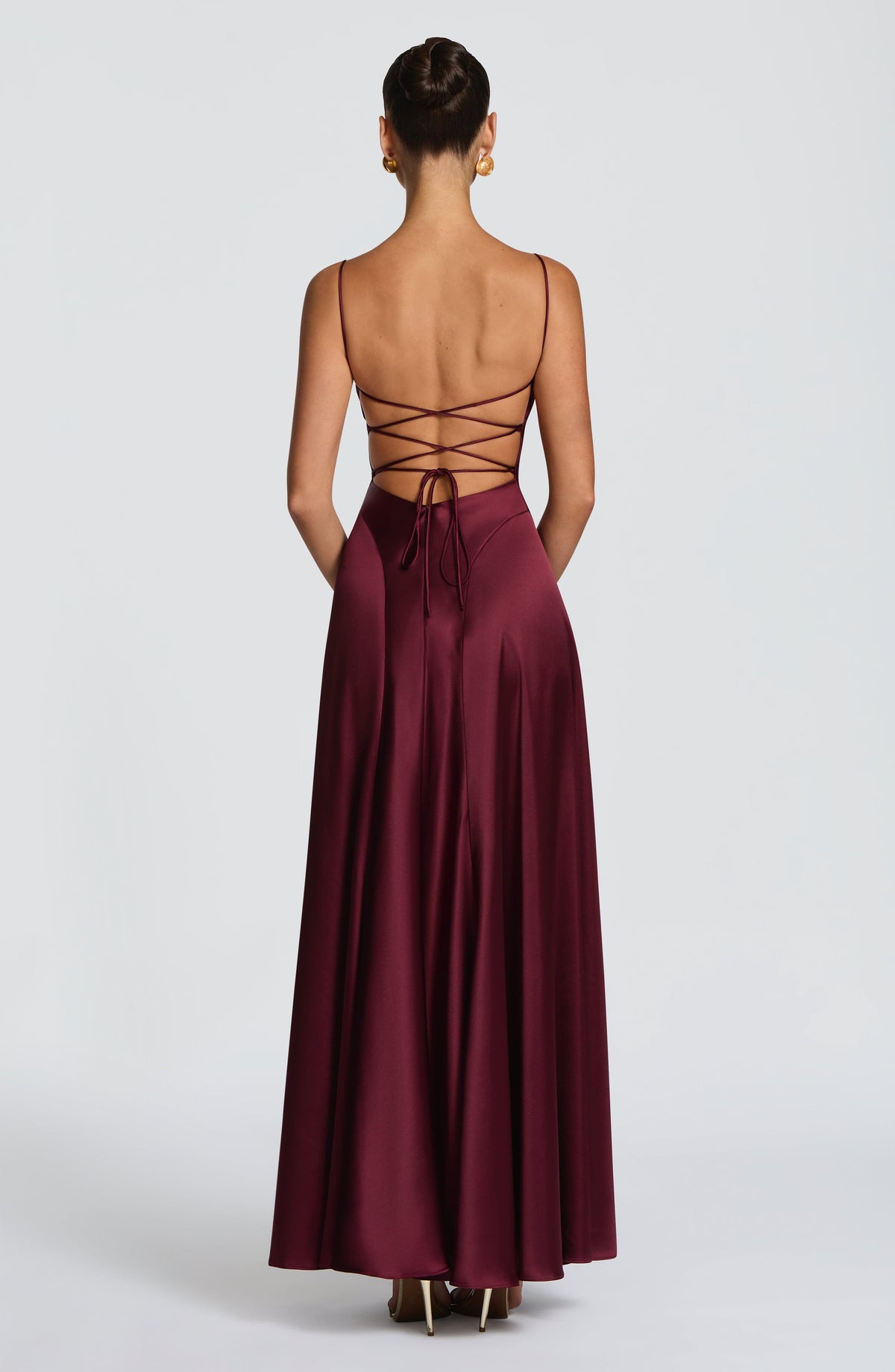 Adelina Maxi Elbise - Vişne Çürüğü