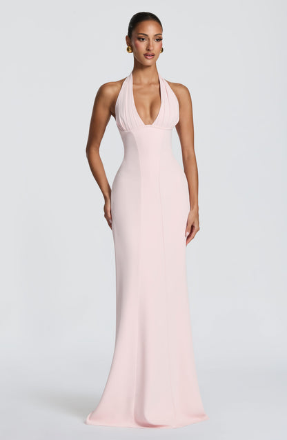 Adora Maxi Elbise - Pudra