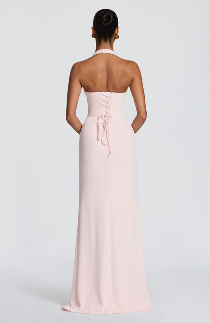 Adora Maxi Elbise - Pudra