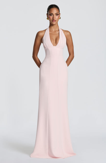 Adora Maxi Elbise - Pudra